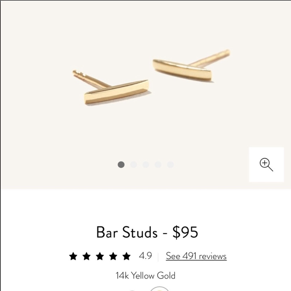 ISO Bar Stud Earrings - single earring or both!!